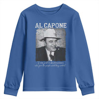 Al Capone Youth Sweatshirt I Am Just A Businessman American Gangster Mafia - Wonder Print Shop
