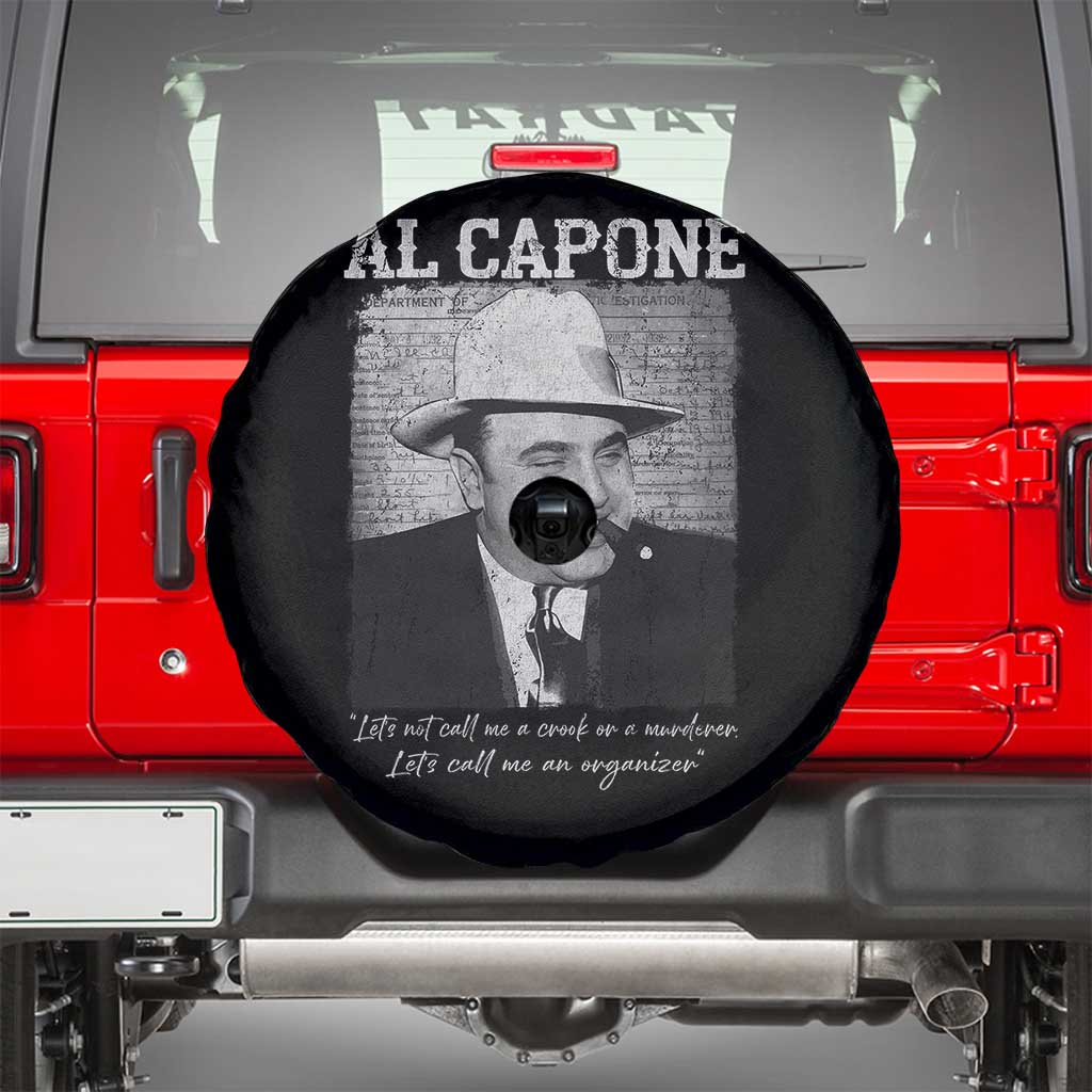 Al Capone Spare Tire Cover Lets Call Me An Organizer American Gangster Mafia - Wonder Print Shop