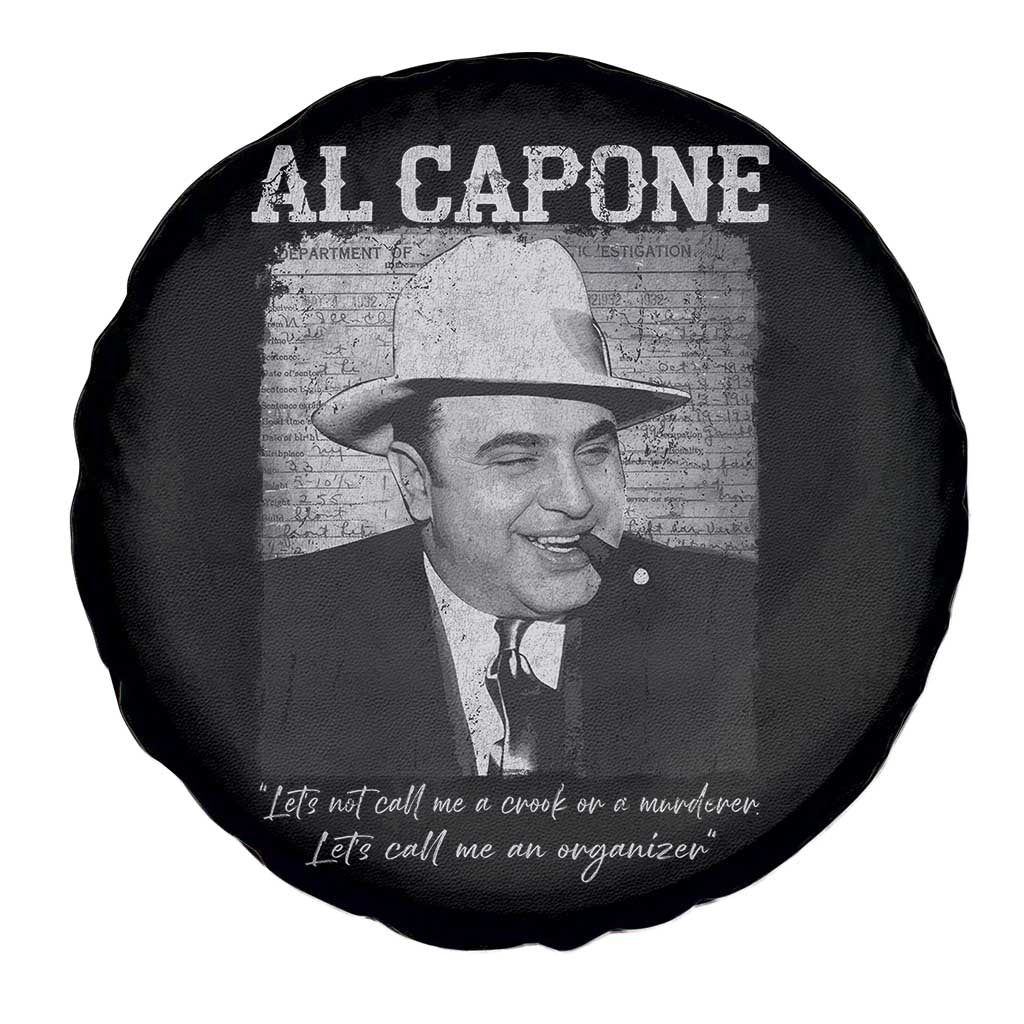 Al Capone Spare Tire Cover Lets Call Me An Organizer American Gangster Mafia - Wonder Print Shop