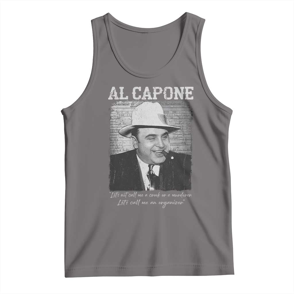 Al Capone Tank Top Lets Call Me An Organizer American Gangster Mafia - Wonder Print Shop