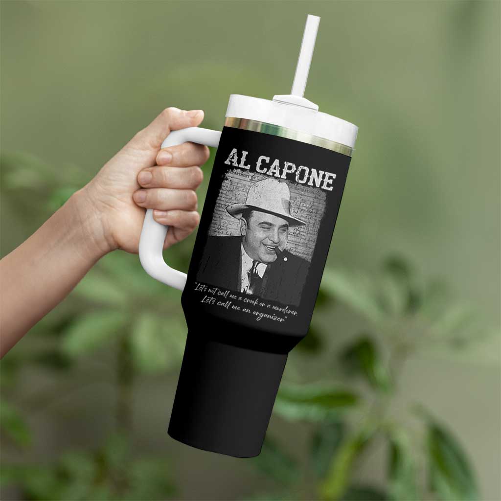 Al Capone Tumbler With Handle Lets Call Me An Organizer American Gangster Mafia - Wonder Print Shop