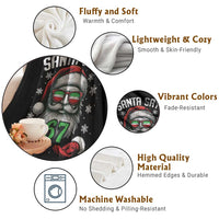 Funny Christmas Santa Says 67 Throw Blanket Six Seven Meme Gen Alpha Xmas Gag Gift - Wonder Print Shop