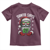 Funny Christmas Santa Says 67 Toddler T Shirt Six Seven Meme Gen Alpha Xmas Gag Gift - Wonder Print Shop