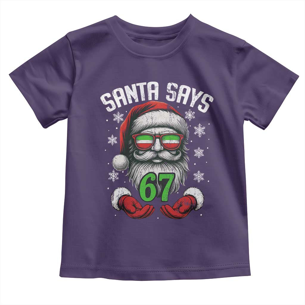 Funny Christmas Santa Says 67 Toddler T Shirt Six Seven Meme Gen Alpha Xmas Gag Gift - Wonder Print Shop