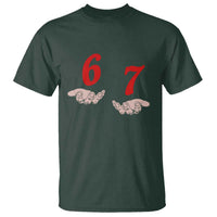 Funny 67 Six Seven Meme Hands Gesture Alpha Slang T Shirt - Wonder Print Shop