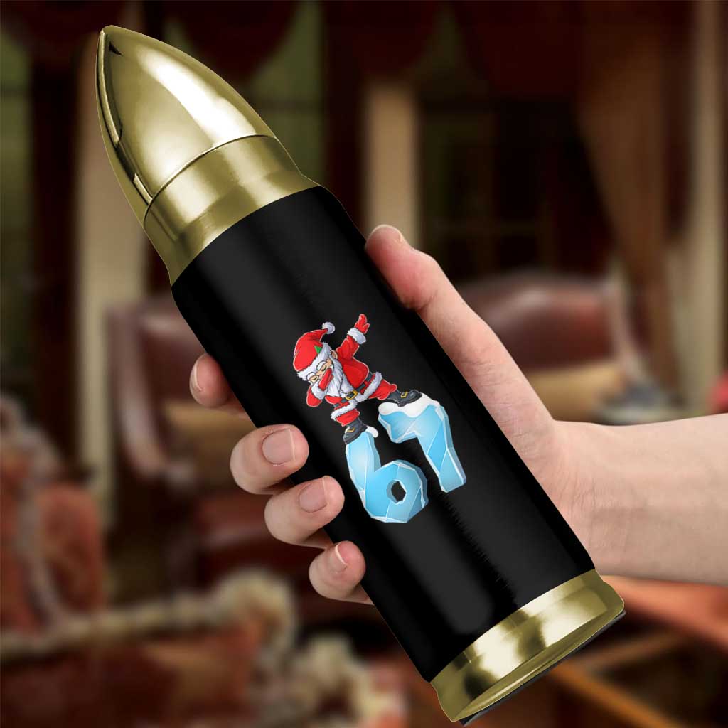 Funny 67 Christmas Bullet Tumbler Six Seven Dabbing Santa Meme Gen Alpha Slang - Wonder Print Shop
