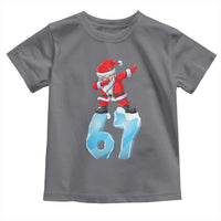 Funny 67 Christmas Toddler T Shirt Six Seven Dabbing Santa Meme Gen Alpha Slang - Wonder Print Shop
