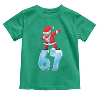 Funny 67 Christmas Toddler T Shirt Six Seven Dabbing Santa Meme Gen Alpha Slang - Wonder Print Shop