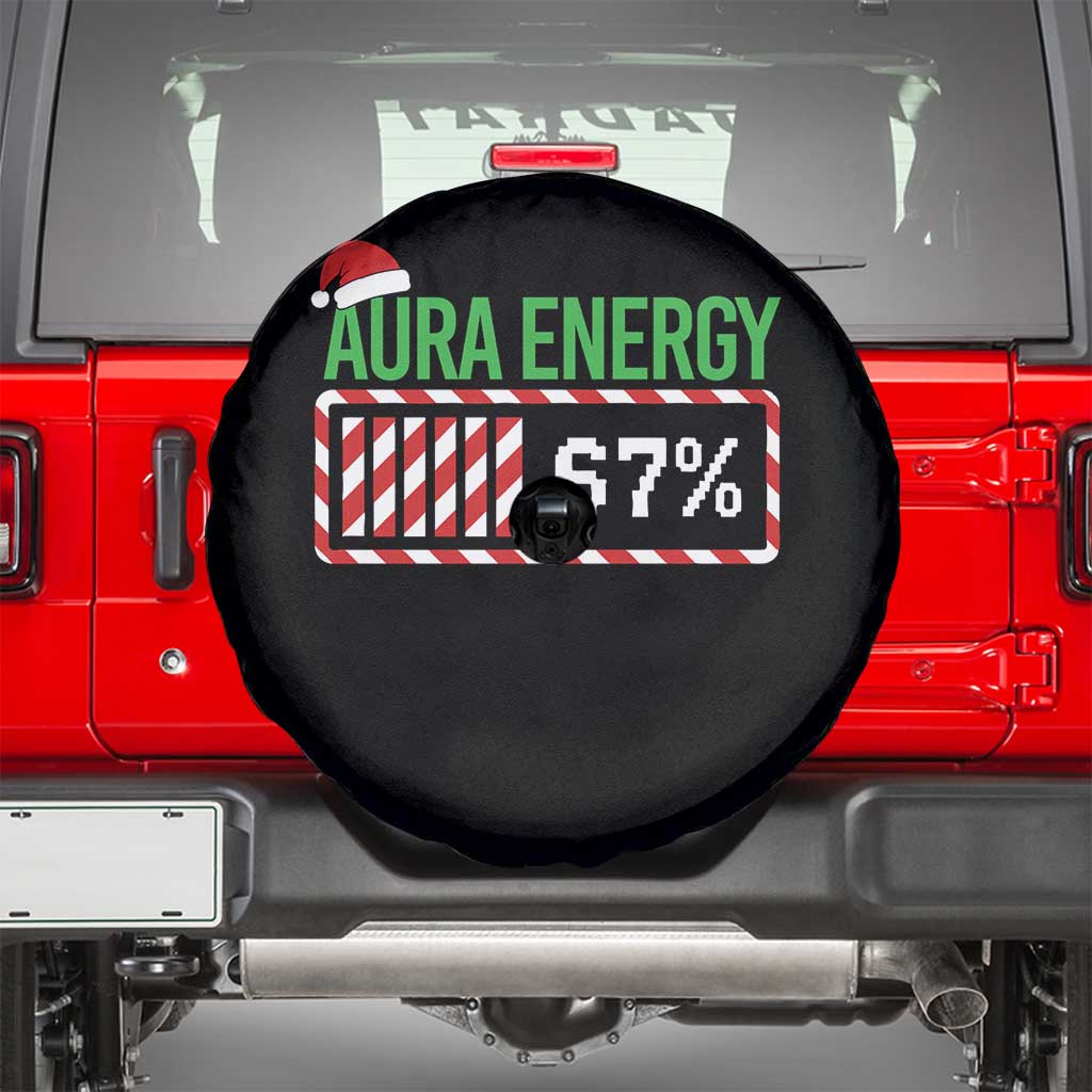 Funny Aura Energy 67 Christmas Spare Tire Cover Aura Farming Six Seven Meme Gen Alpha Slang - Wonder Print Shop