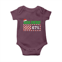 Funny Aura Energy 67 Christmas Baby Onesie Aura Farming Six Seven Meme Gen Alpha Slang - Wonder Print Shop