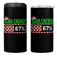 Funny Aura Energy 67 Christmas 4 in 1 Can Cooler Tumbler Aura Farming Six Seven Meme Gen Alpha Slang - Wonder Print Shop