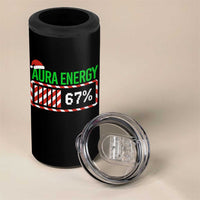 Funny Aura Energy 67 Christmas 4 in 1 Can Cooler Tumbler Aura Farming Six Seven Meme Gen Alpha Slang - Wonder Print Shop