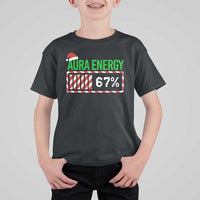 Funny Aura Energy 67 Christmas T Shirt For Kid Aura Farming Six Seven Meme Gen Alpha Slang - Wonder Print Shop