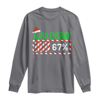 Funny Aura Energy 67 Christmas Long Sleeve Shirt Aura Farming Six Seven Meme Gen Alpha Slang - Wonder Print Shop