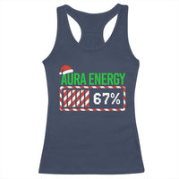Funny Aura Energy 67 Christmas Racerback Tank Top Aura Farming Six Seven Meme Gen Alpha Slang - Wonder Print Shop