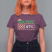 Funny Aura Energy 67 Christmas T Shirt For Women Aura Farming Six Seven Meme Gen Alpha Slang - Wonder Print Shop