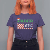 Funny Aura Energy 67 Christmas T Shirt For Women Aura Farming Six Seven Meme Gen Alpha Slang - Wonder Print Shop
