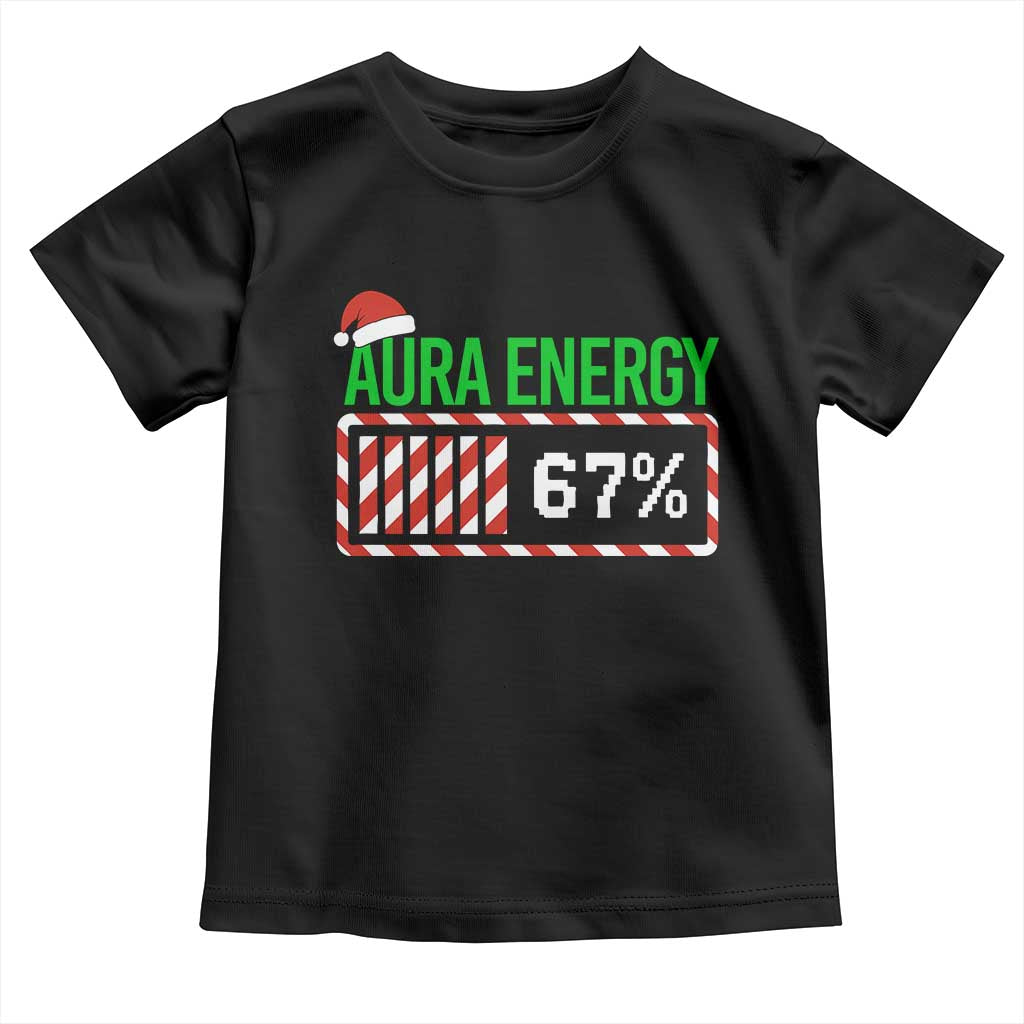Funny Aura Energy 67 Christmas Toddler T Shirt Aura Farming Six Seven Meme Gen Alpha Slang - Wonder Print Shop