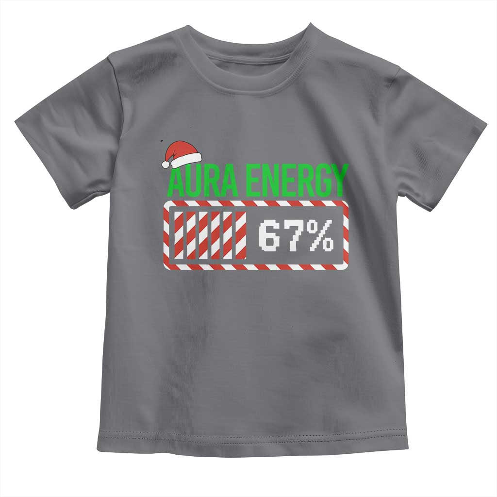 Funny Aura Energy 67 Christmas Toddler T Shirt Aura Farming Six Seven Meme Gen Alpha Slang - Wonder Print Shop