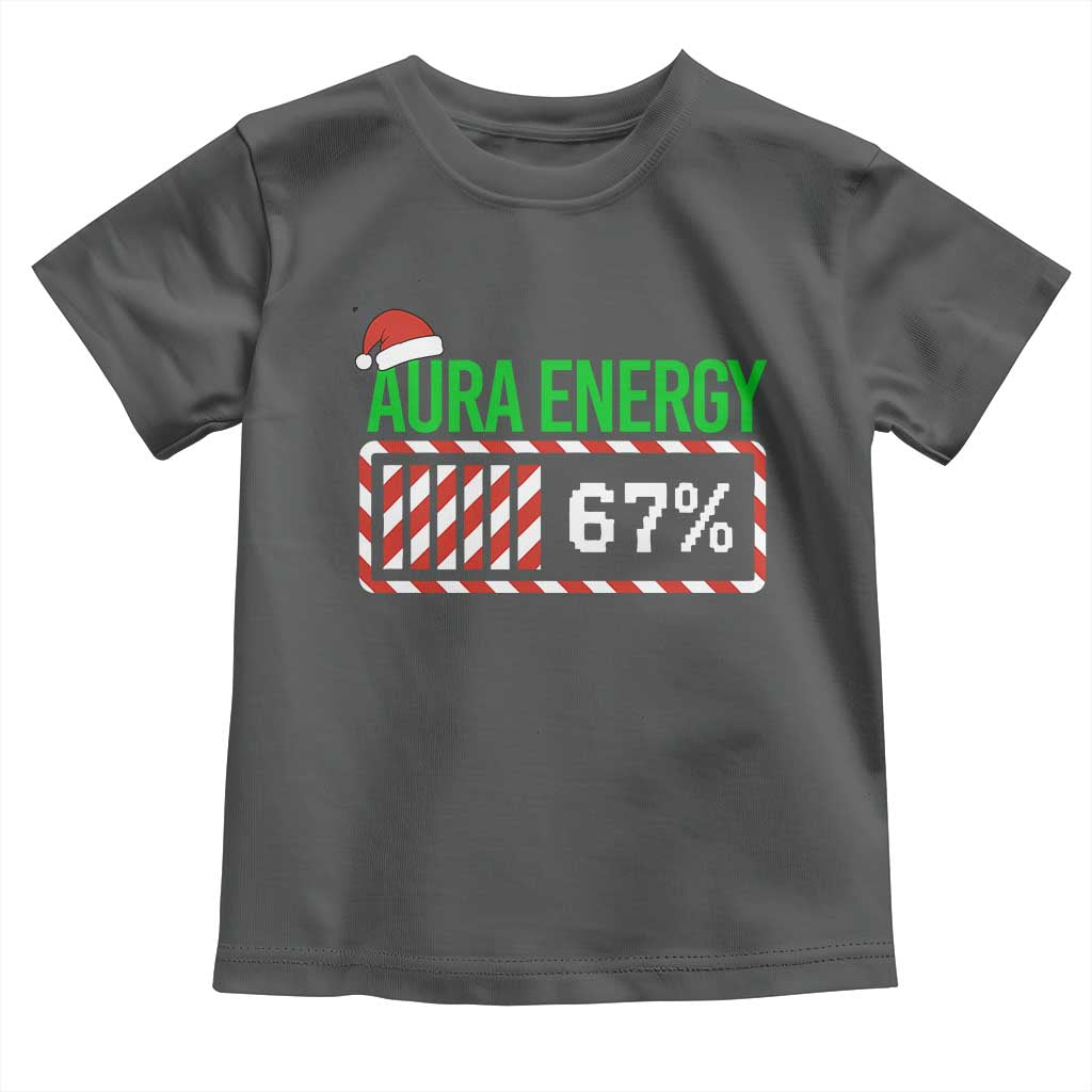 Funny Aura Energy 67 Christmas Toddler T Shirt Aura Farming Six Seven Meme Gen Alpha Slang - Wonder Print Shop