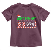 Funny Aura Energy 67 Christmas Toddler T Shirt Aura Farming Six Seven Meme Gen Alpha Slang - Wonder Print Shop