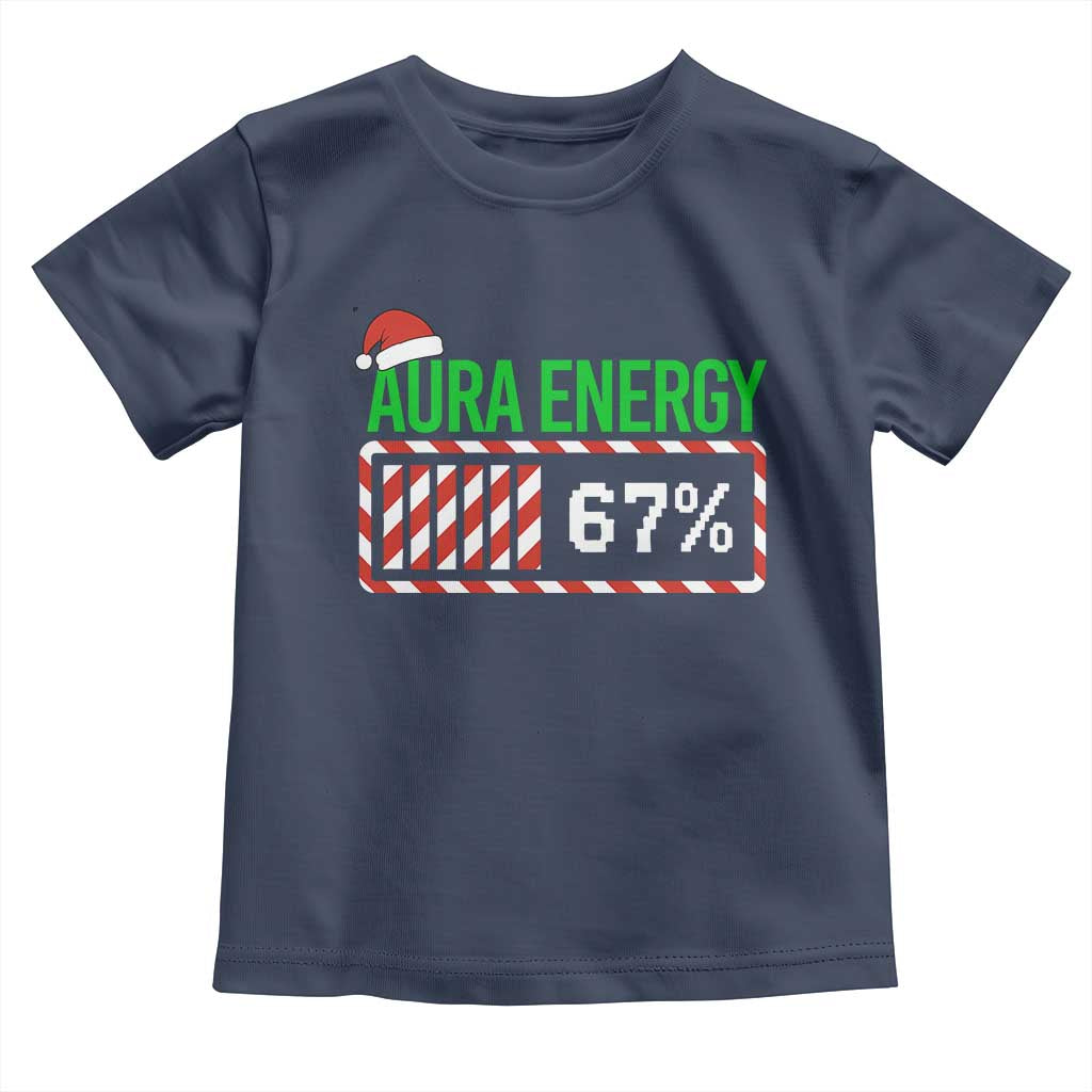 Funny Aura Energy 67 Christmas Toddler T Shirt Aura Farming Six Seven Meme Gen Alpha Slang - Wonder Print Shop