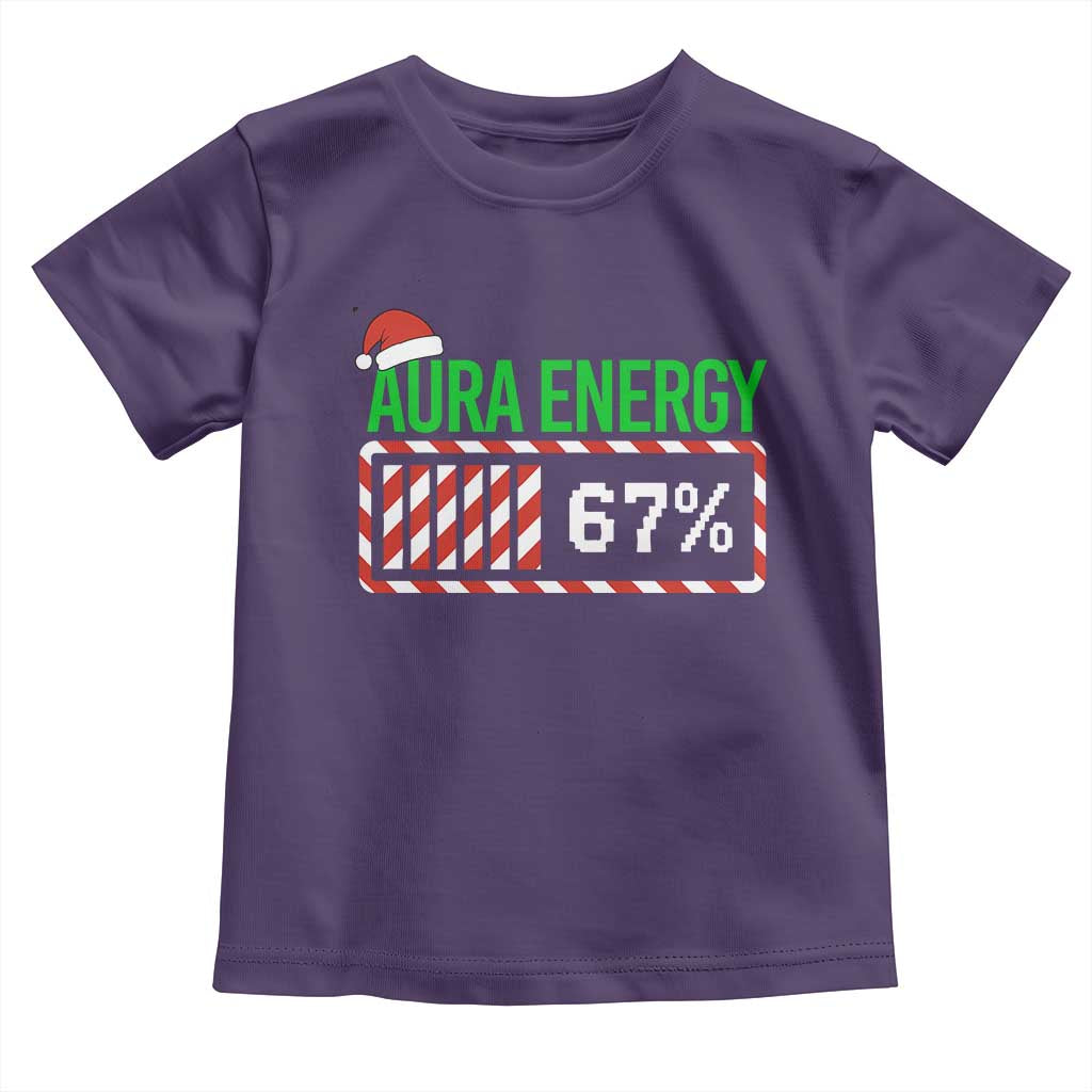 Funny Aura Energy 67 Christmas Toddler T Shirt Aura Farming Six Seven Meme Gen Alpha Slang - Wonder Print Shop