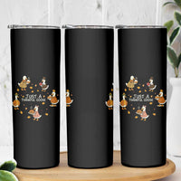Just A Thankful Goose Skinny Tumbler Funny Goose Turkey Thanksgiving Fall Season - Wonder Print Shop