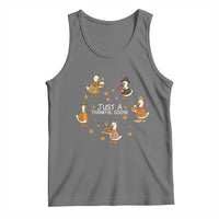 Just A Thankful Goose Tank Top Funny Goose Turkey Thanksgiving Fall Season - Wonder Print Shop