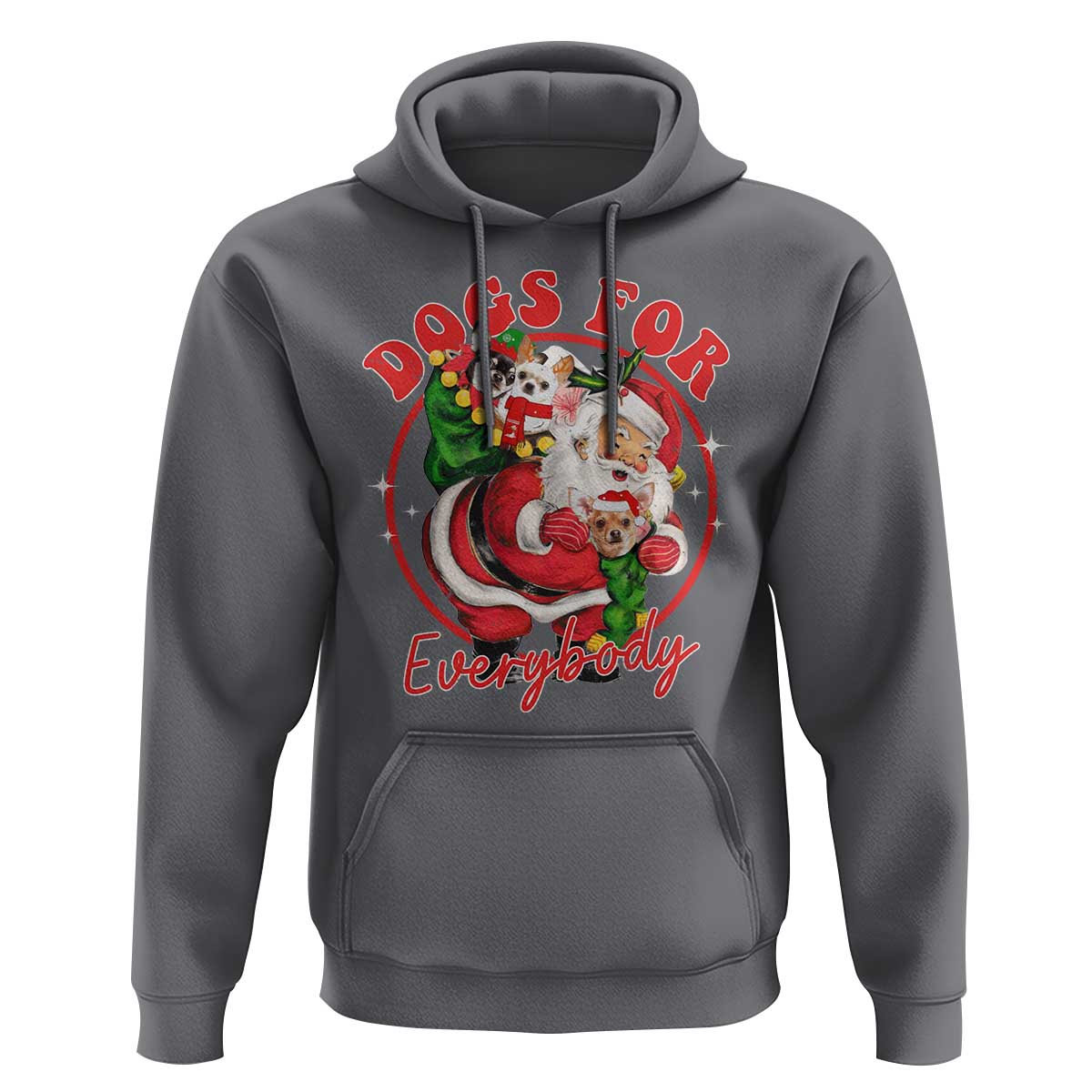 Funny Christmas Dog Owner Hoodie Dogs For Everybody Santa Sack Chihuahua