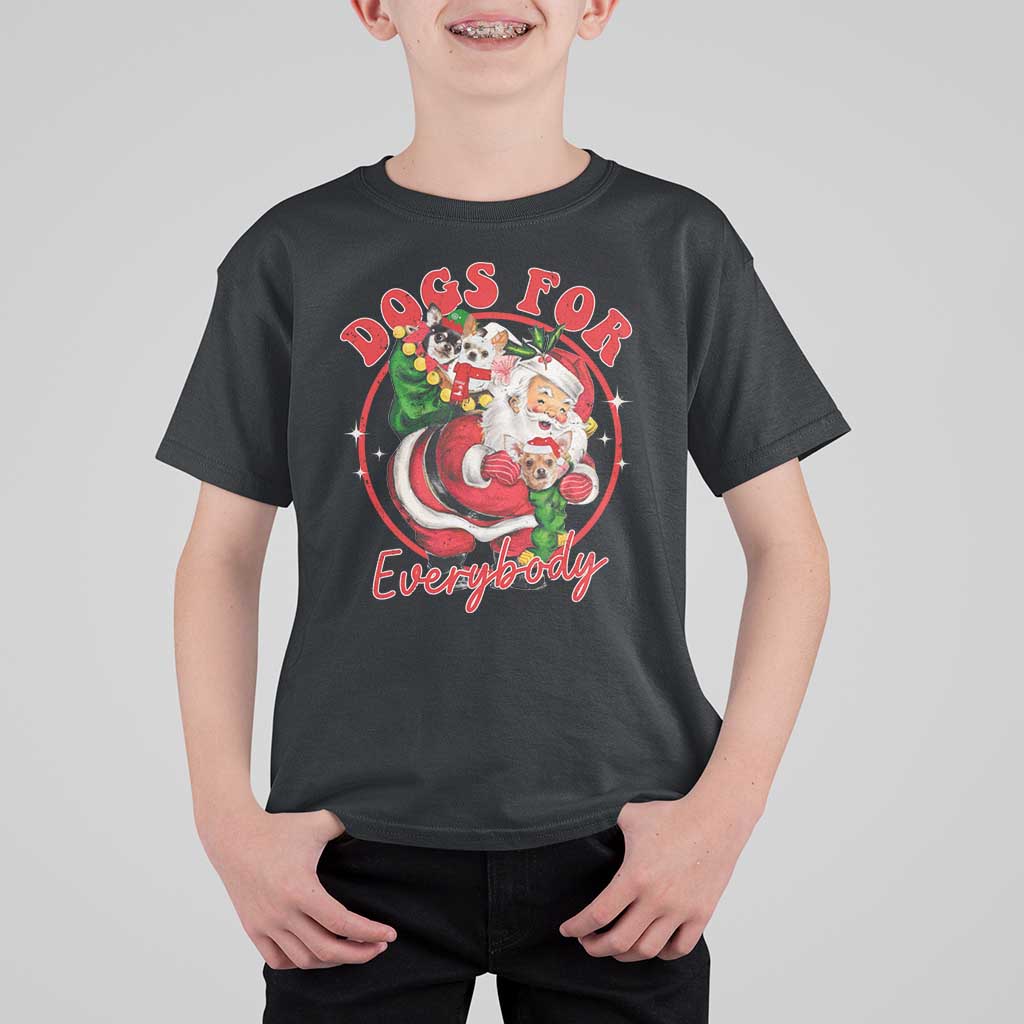 Funny Christmas Dog Owner T Shirt For Kid Dogs For Everybody Santa Sack Chihuahua - Wonder Print Shop