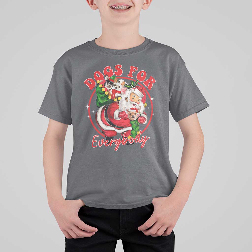 Funny Christmas Dog Owner T Shirt For Kid Dogs For Everybody Santa Sack Chihuahua - Wonder Print Shop
