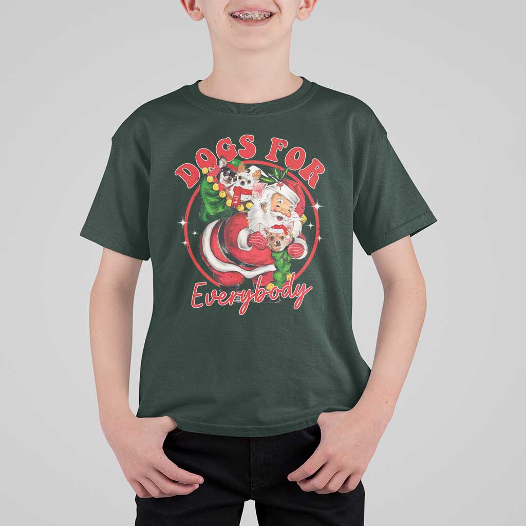 Funny Christmas Dog Owner T Shirt For Kid Dogs For Everybody Santa Sack Chihuahua - Wonder Print Shop