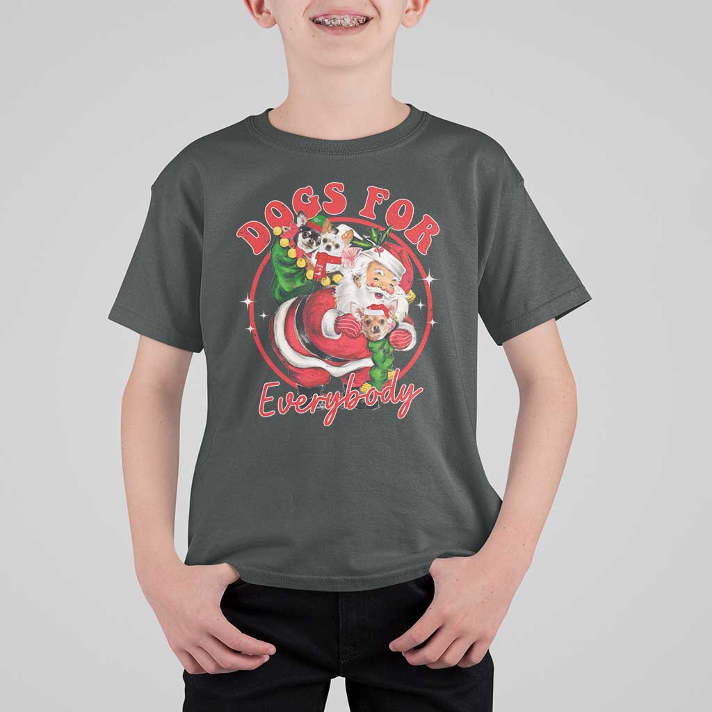 Funny Christmas Dog Owner T Shirt For Kid Dogs For Everybody Santa Sack Chihuahua - Wonder Print Shop
