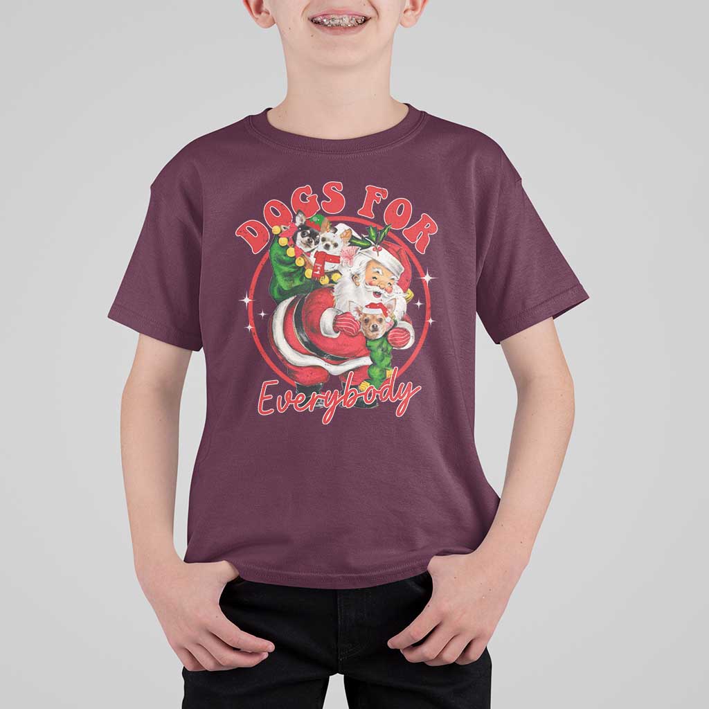 Funny Christmas Dog Owner T Shirt For Kid Dogs For Everybody Santa Sack Chihuahua - Wonder Print Shop