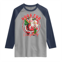 Funny Christmas Dog Owner Raglan Shirt Dogs For Everybody Santa Sack Chihuahua - Wonder Print Shop