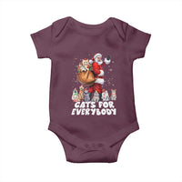 Funny Christmas Cat Baby Onesie Cats For Everybody Xmas Santa Pet