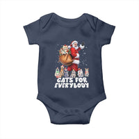 Funny Christmas Cat Baby Onesie Cats For Everybody Xmas Santa Pet