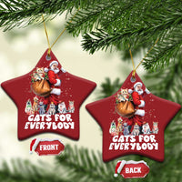Funny Xmas Cat Christmas Ornament Cats For Everybody Xmas Santa Pet - Wonder Print Shop