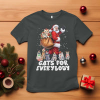Funny Christmas Cat T Shirt Cats For Everybody Xmas Santa Pet - Wonder Print Shop
