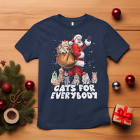 Funny Christmas Cat T Shirt Cats For Everybody Xmas Santa Pet - Wonder Print Shop
