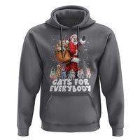 Funny Christmas Cat Hoodie Cats For Everybody Xmas Santa Pet