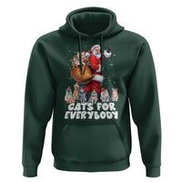 Funny Christmas Cat Hoodie Cats For Everybody Xmas Santa Pet