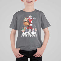Funny Christmas Cat T Shirt For Kid Cats For Everybody Xmas Santa Pet - Wonder Print Shop