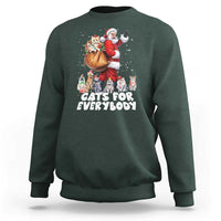 Funny Christmas Cat Sweatshirt Cats For Everybody Xmas Santa Pet - Wonder Print Shop
