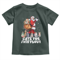 Funny Christmas Cat Toddler T Shirt Cats For Everybody Xmas Santa Pet