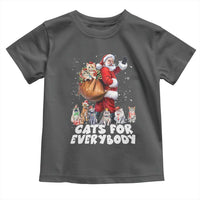Funny Christmas Cat Toddler T Shirt Cats For Everybody Xmas Santa Pet