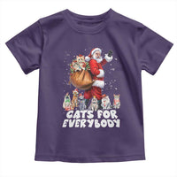 Funny Christmas Cat Toddler T Shirt Cats For Everybody Xmas Santa Pet