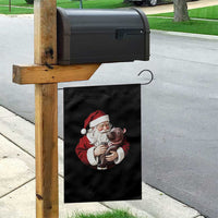Funny Moo Deng Christmas Garden Flag Santa Cute Hippo Zoo Meme Baby Pygmy - Wonder Print Shop