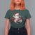 Funny Moo Deng Christmas T Shirt For Women Santa Cute Hippo Zoo Meme Baby Pygmy - Wonder Print Shop